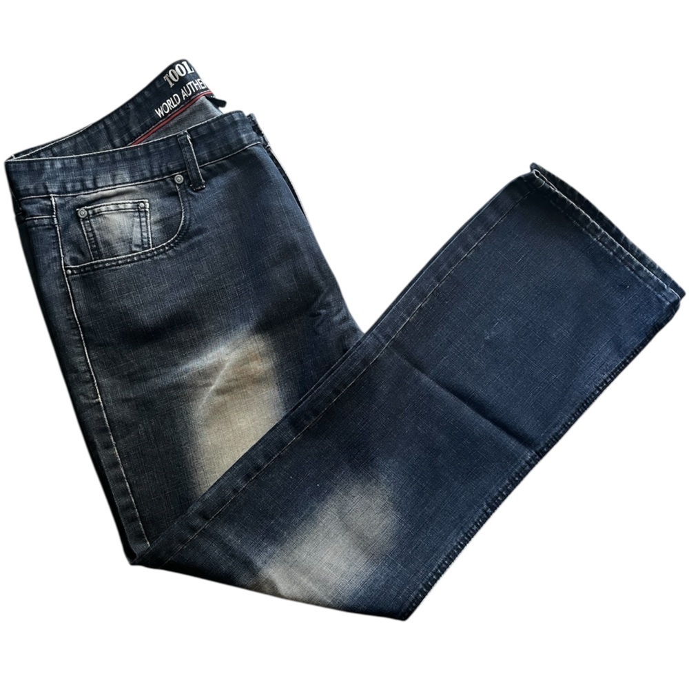 TOOL JEANS Distressed Dark Wash Jeans, Men’s Size 42 x 34